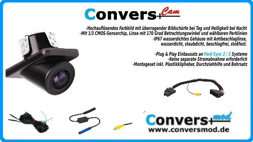 Rückfahrkamera – Komplettpaket (Kamera/Einbau/Freischaltung)